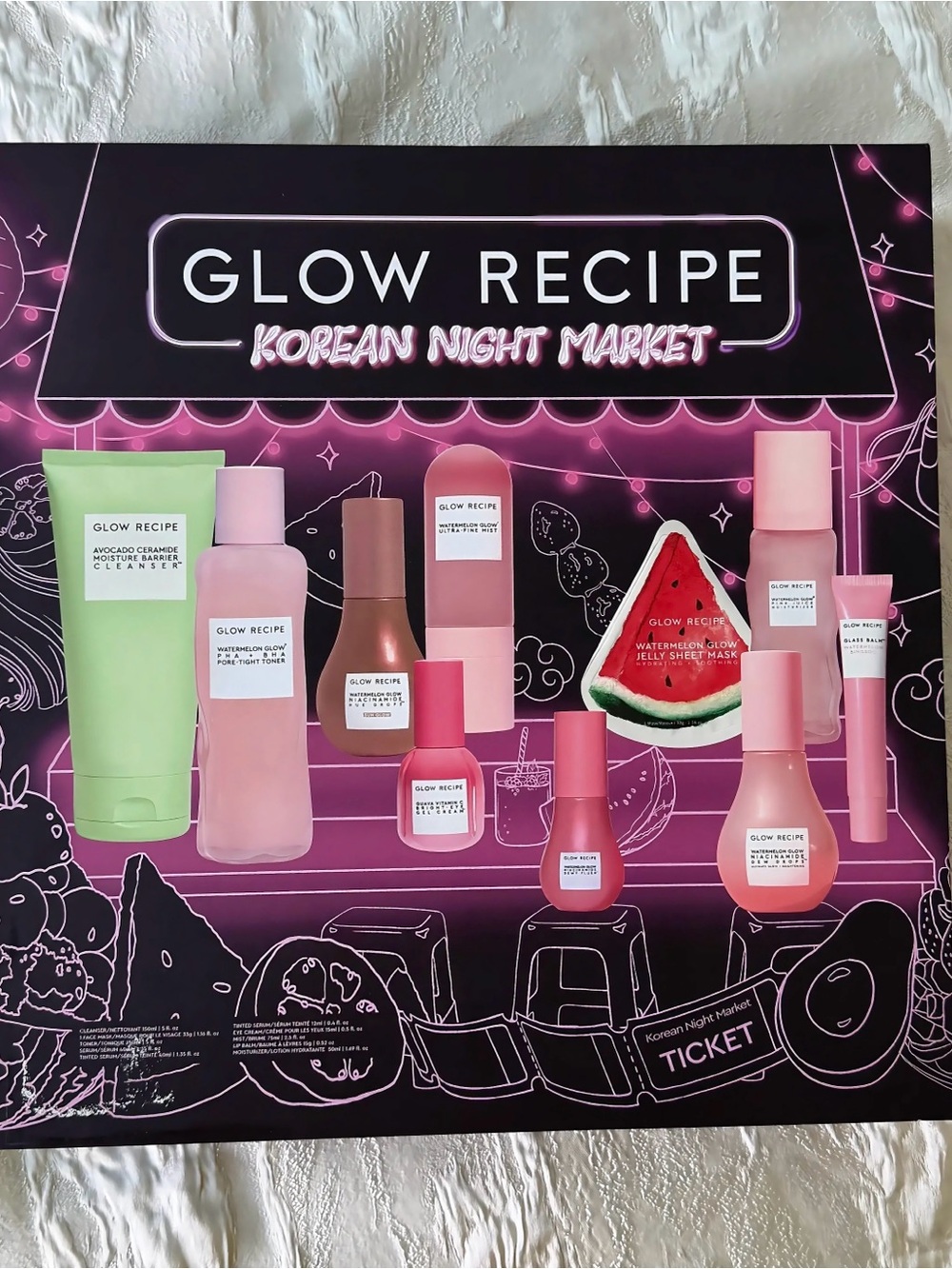 Glow Recipe Holiday Skin Prep Vault Korean Night Market Limited Edition 10 Full